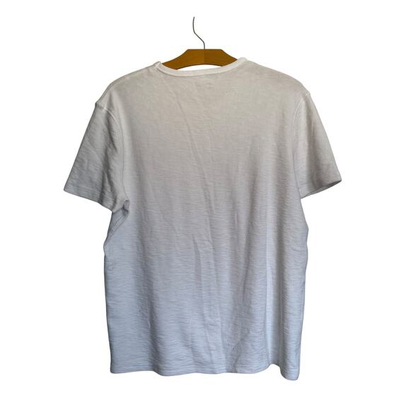 Allsaints Esum Short Sleeve Crewneck T-Shirt White Cotton Tee Minimalist Size XL - Picture 2 of 8